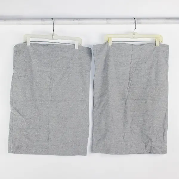 Lot Of 4 Threshold Gray Bed Set (2 Pillowcases, 1 Flat, 1 Fitted Sheet) Queen