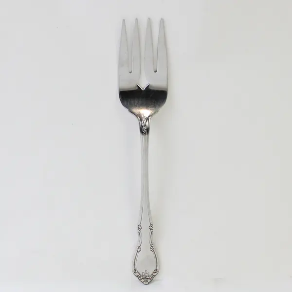 Royal Prestige by Oneida Silver OHS95 Pattern SS Cold Meat Serving Fork Rare 8.5