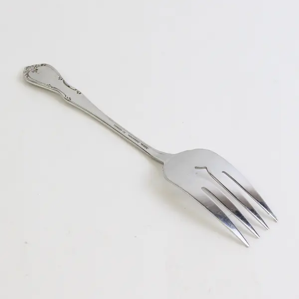 Royal Prestige by Oneida Silver OHS95 Pattern SS Cold Meat Serving Fork Rare 8.5