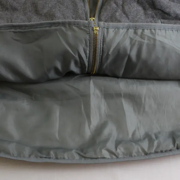 Old Navy Gray Quilted Full-Zip Vest Women's XXL