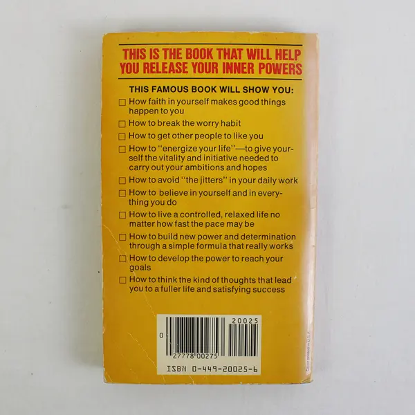 Vintage The Power of Positive Thinking Norman Vincent Peale 1983 Paperback