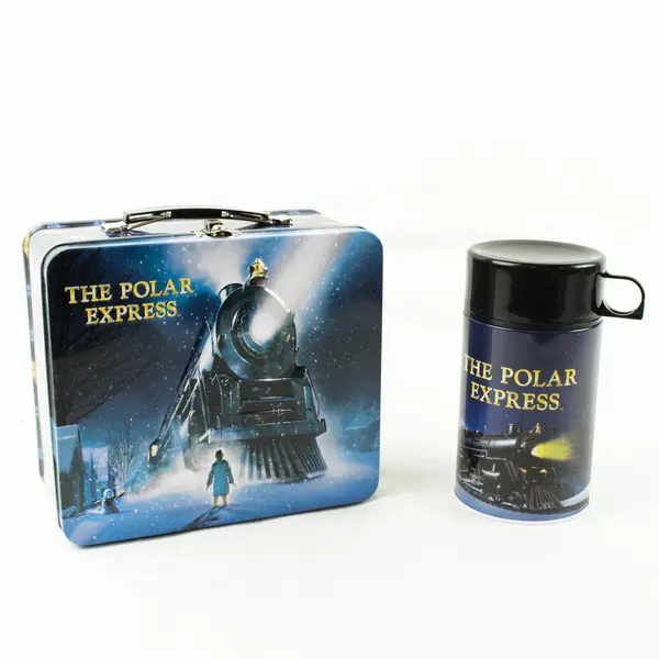 The Polar Express Metal Lunch Box & Thermos Collectible 