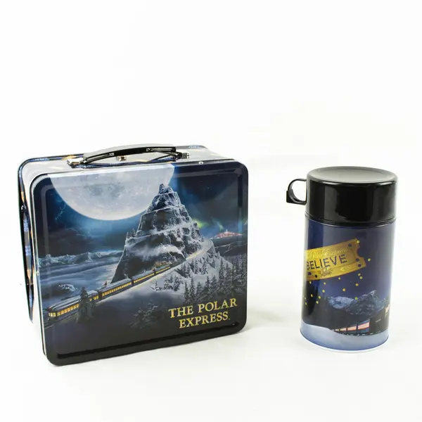 The Polar Express Metal Lunch Box & Thermos Collectible 