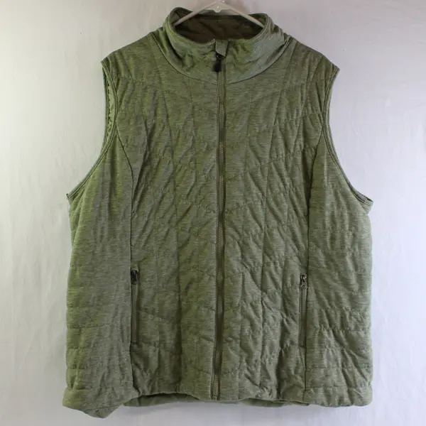Bagatelle Sage Green Zip-Up Vest Women's Size 2X
