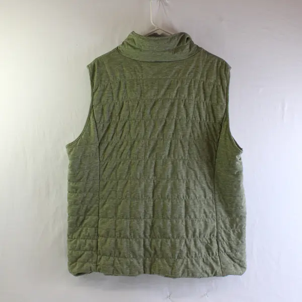 Bagatelle Sage Green Zip-Up Vest Women's Size 2X