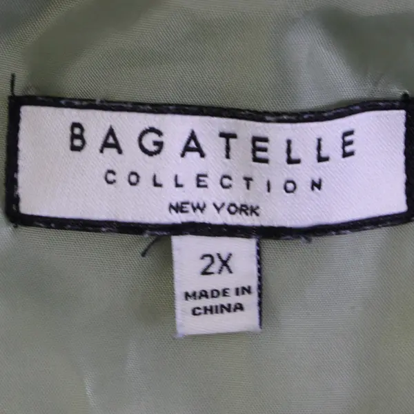 Bagatelle Sage Green Zip-Up Vest Women's Size 2X
