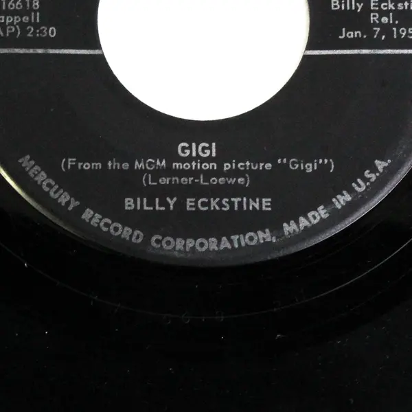 Billy Eckstine Gigi / Trust In Me 7" 45 RPM Single Mercury Records