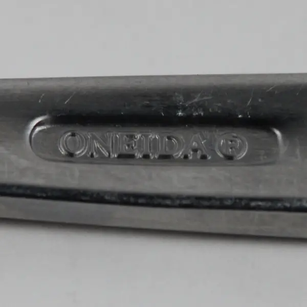 Lot of 2 Oneida Silver Aptitude Pattern 18/0 Stainless Soup Spoons 7" Good