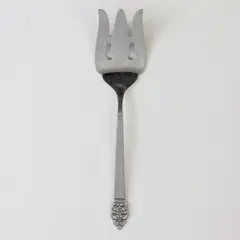 Oneida Silver Nordic Crown Pattern Deluxe SS Cold Meat Serving Fork 8.25" Rare