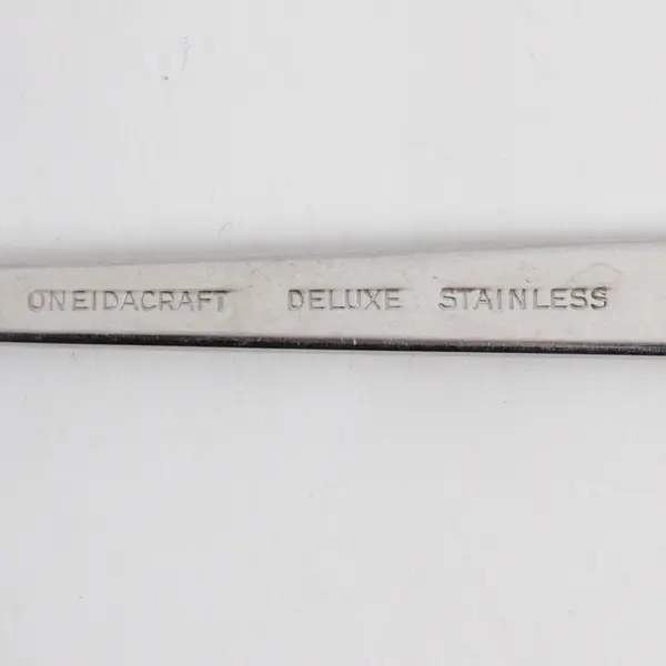 Oneida Silver Nordic Crown Pattern Deluxe SS Cold Meat Serving Fork 8.25" Rare