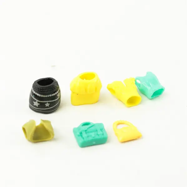 Lot of 2 Mini Dolls Polly Pocket & Barbie Mini Accessories