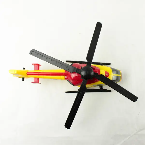 Tonka Rescue Force Fire Rescue Helicopter Light-Up Red & Yellow 12" 