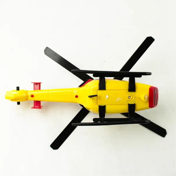 Tonka Rescue Force Fire Rescue Helicopter Light-Up Red & Yellow 12" 