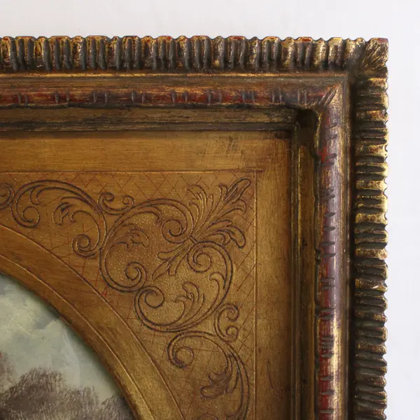 Otto Von Thoren Blooming Floral Still Life Oil Painting On Panel Framed Signed