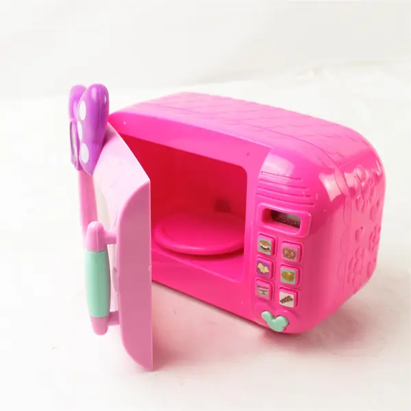 Disney Minnie Mouse Marvelous Pink Microwave Toy Kitchen Playset - Used