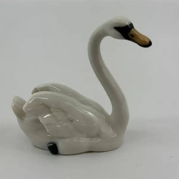 Lorenz Hutschenreuther Porcelain Figurine Swan Figurine by Achtziger