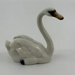 Lorenz Hutschenreuther Porcelain Figurine Swan Figurine by Achtziger