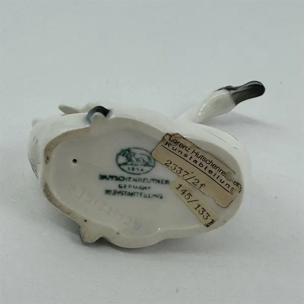 Lorenz Hutschenreuther Porcelain Figurine Swan Figurine by Achtziger