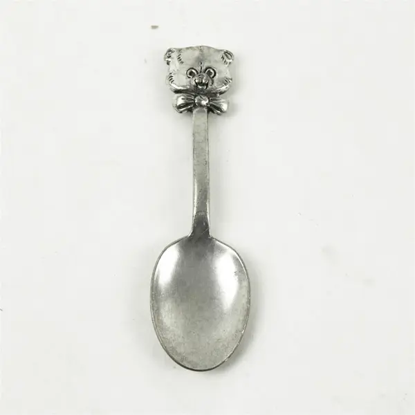 Seagull Pewter Bear Face Baby Spoon Collectible Keepsake