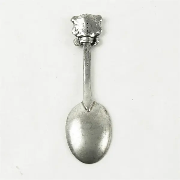 Seagull Pewter Bear Face Baby Spoon Collectible Keepsake