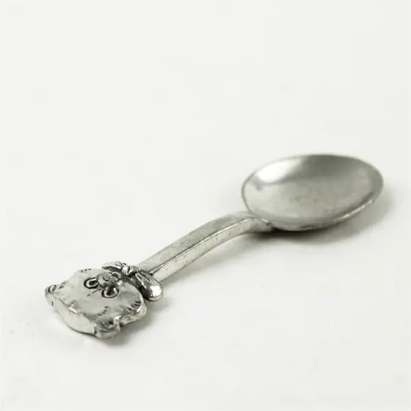 Seagull Pewter Bear Face Baby Spoon Collectible Keepsake