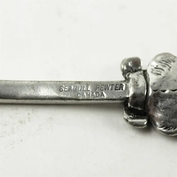 Seagull Pewter Bear Face Baby Spoon Collectible Keepsake