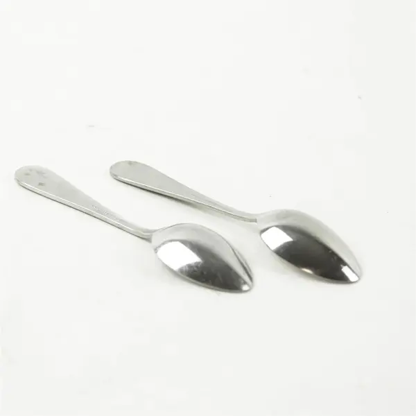 Lot of 2 HIC Stainless Steel Baby Spoons Bear Handle - Used