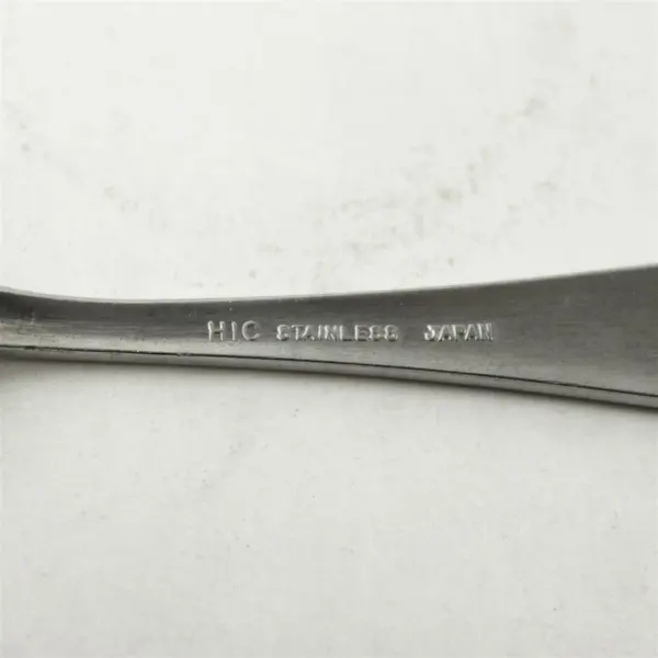 Lot of 2 HIC Stainless Steel Baby Spoons Bear Handle - Used