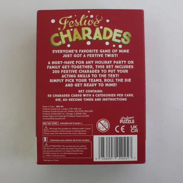 Festive Charades Holiday Family Game Complete #002-02  2024