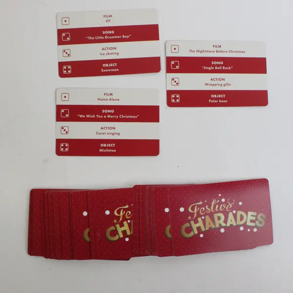 Festive Charades Holiday Family Game Complete #002-02  2024