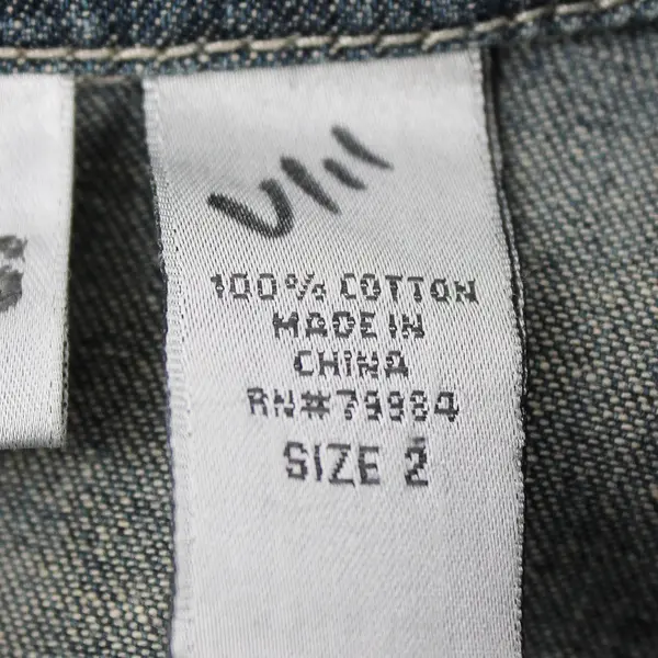 Chico's Medium Wash Denim 3/4-Sleeve Button-Up Women's Size 2