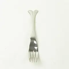 Yamazaki Gone Fishin' Used Serving Fork Fish Motif Collectible Flatware 6.75in