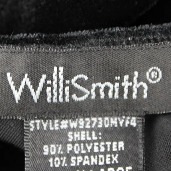 Willi Smith Black Velvet Cowl Neck Midi Shift Dress Women's XL