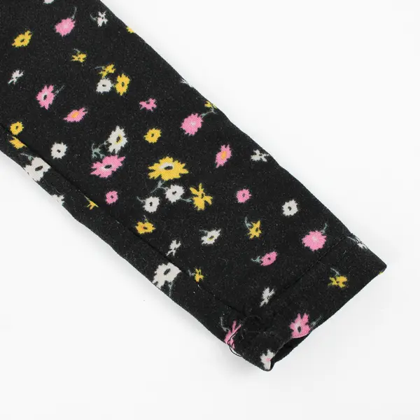 Pink Sparkle Multicolor Floral Pattern Leggings Girls' Size 4