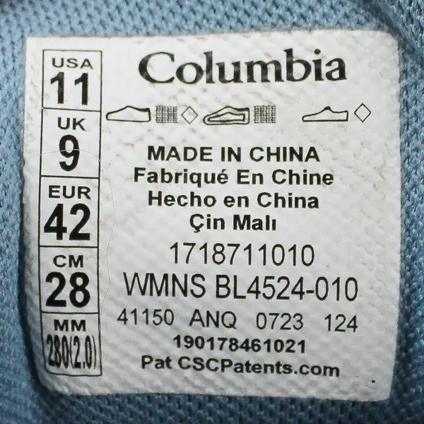 Columbia Blue/Black Vapor Vent Omni-Grip Urban Active Sneaker Womens 11