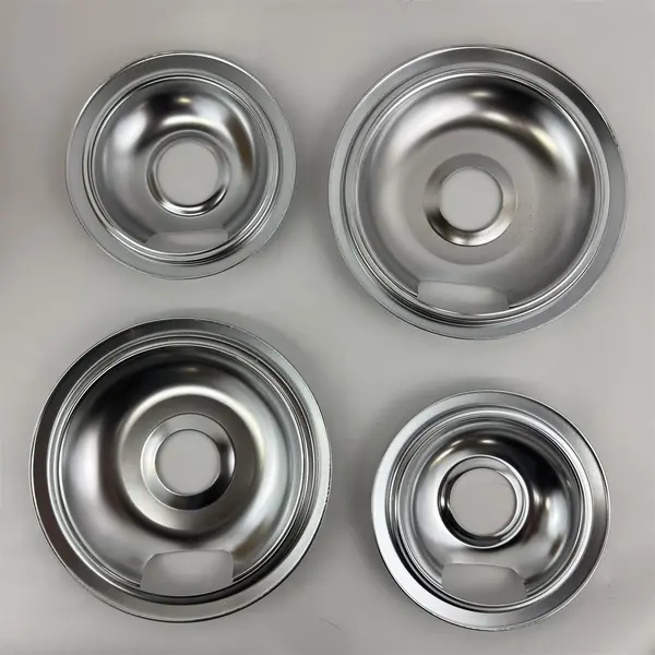 2021 Smart Choice 6" And 8" Chrome Drip Bowl & Trim Ring Value Pack