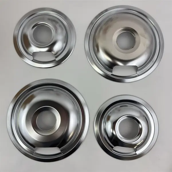 2021 Smart Choice 6" And 8" Chrome Drip Bowl & Trim Ring Value Pack