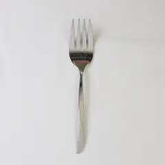 Oneida Silver Twin Star Pattern SS Cold Meat Serving Fork 8.5" Rare 