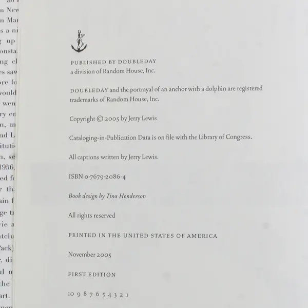 Dean and Me: (A Love Story) HC/DJ Book,  Jerry Lewis  1st Ed. 2005 