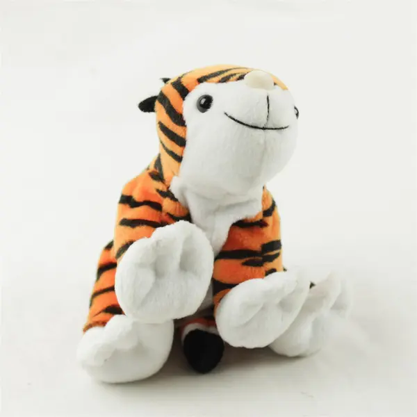 Bean Bag Tiger Plush Weighted 6in Soft Stuffed Animal Toy