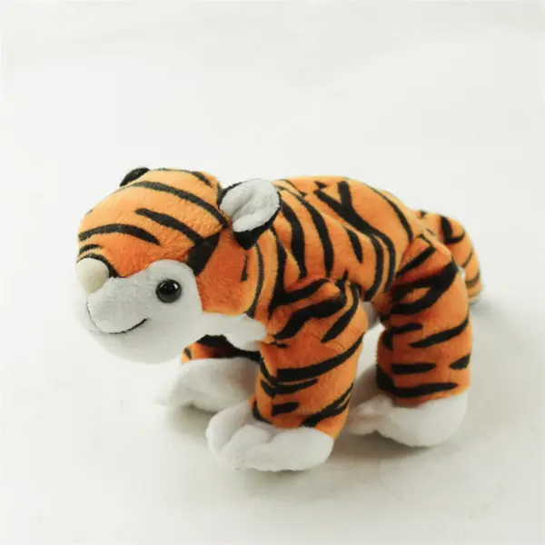 Bean Bag Tiger Plush Weighted 6in Soft Stuffed Animal Toy