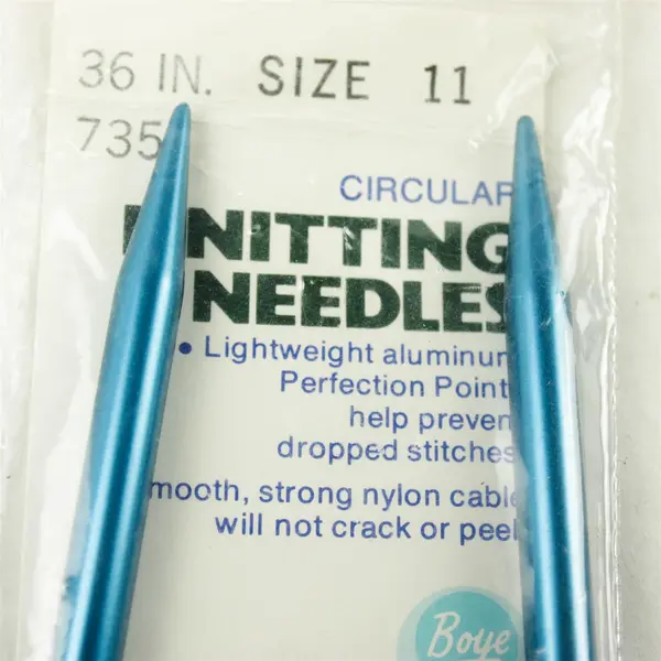 Lot of 3 Circular Knitting Needles 36in 36in 29in Good Used