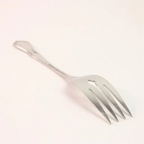 Lot of 2 Oneida Silver Chateau Pattern SS Cold Meat Serving Fork 8.5" Rare Piece