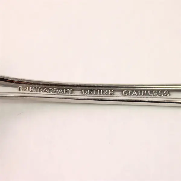 Lot of 2 Oneida Silver Chateau Pattern SS Cold Meat Serving Fork 8.5" Rare Piece