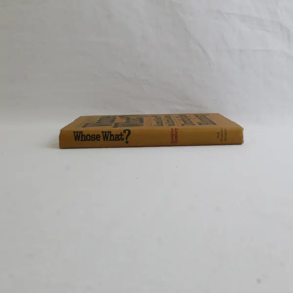 Vintage Whose What? Reference For Strange Expressions D.R. Blumberg 1969 HC/DJ 