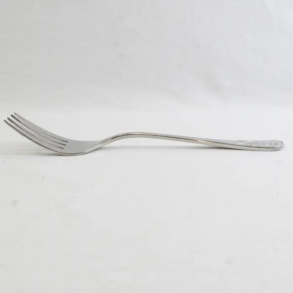 Christian Dior Bow Handle Pattern 18/18 SS Cold Meat Serving Fork 8.25" Rare HTF