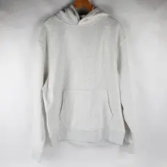 Old Navy White Cotton Blend Pullover Hoodie Men's Large