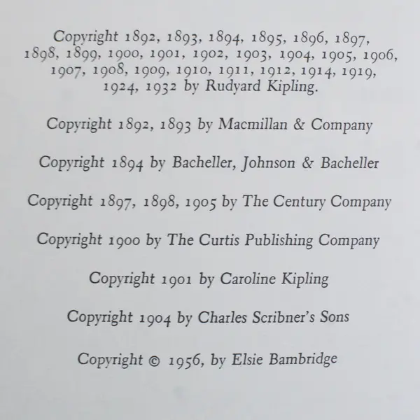 Kipling A Selection of His Stories and Poems; Vol 2  1956 HC/DJ 