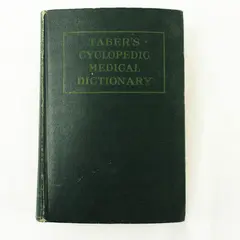Vintage 1958 Taber's Cyclopedic Medical Dictionary 8th Ed Hardcover