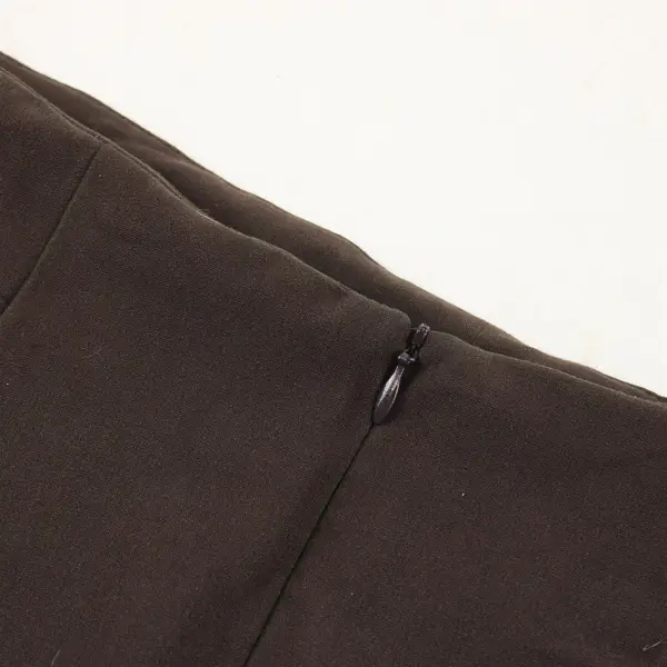 Skirtology Solid Brown A-Line Midi Skirt Women's Size 14